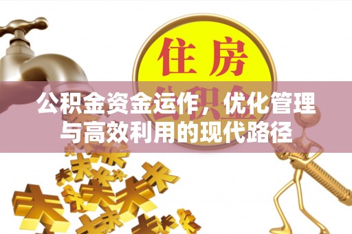 莿桐公积金资金运作，优化管理与高效利用的现代路径