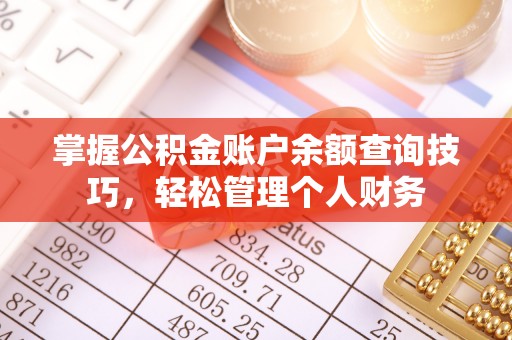 莿桐掌握公积金账户余额查询技巧，轻松管理个人财务