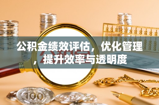 莿桐公积金绩效评估，优化管理，提升效率与透明度