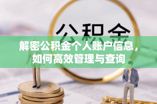 莿桐解密公积金个人账户信息，如何高效管理与查询