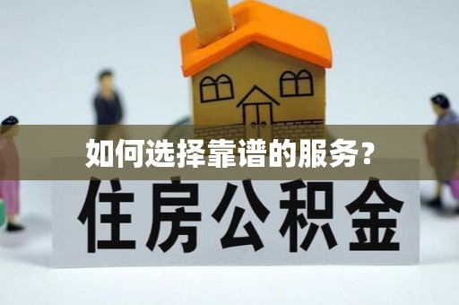莿桐如何选择靠谱的服务？