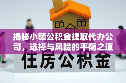 莿桐揭秘小额公积金提取代办公司，选择与风险的平衡之道