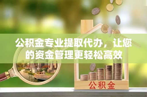 莿桐公积金专业提取代办，让您的资金管理更轻松高效