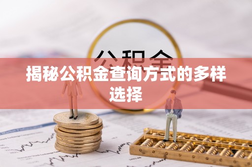 莿桐揭秘公积金查询方式的多样选择
