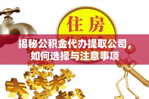 莿桐揭秘公积金代办提取公司，如何选择与注意事项